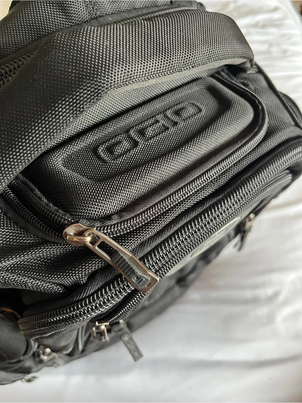 OGIO Black Heavy Duty Multi-Pocket Tech Laptop Backpack Travel School Rucksack